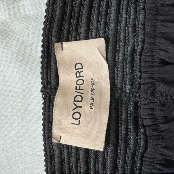 Loyd/Ford XS Black Satin Jogger Pants ~ Pull On Evening Cocktail Capsule Classic - Picture 9 of 9